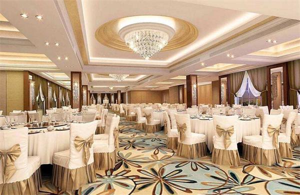 酒店大型宴會廳餐廳水晶燈具設(shè)計效果圖 廠家定制
