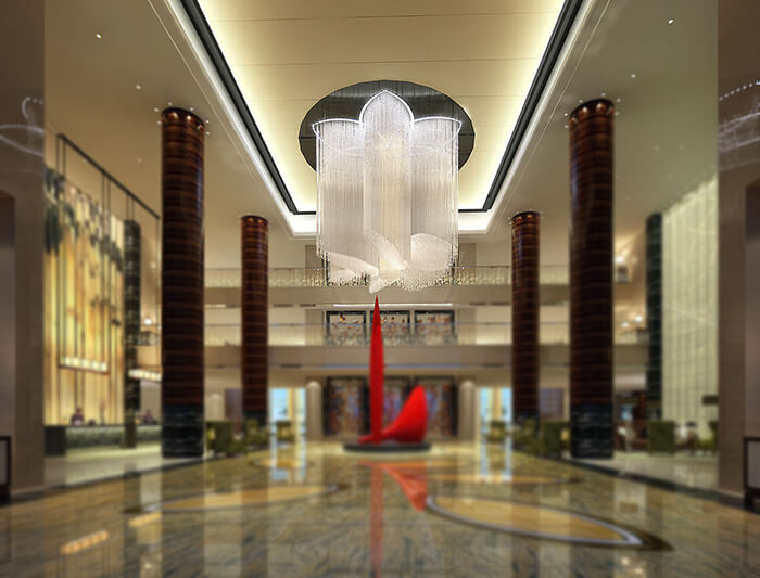 酒店大吊燈價格，一站式酒店藝術(shù)吊燈廠家直供