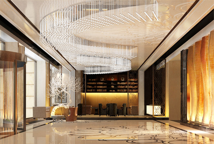 酒店創(chuàng)意吊燈，五星級酒店燈具供應(yīng)商直供